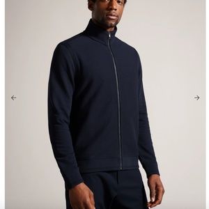 Ted Baker full zip fleece jacket navy blue